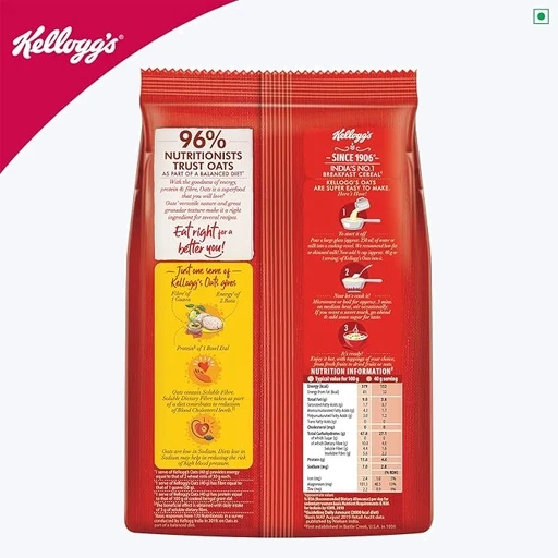 Kellogg's Rolled Oats High Protein Fibre Low Sodium 900g