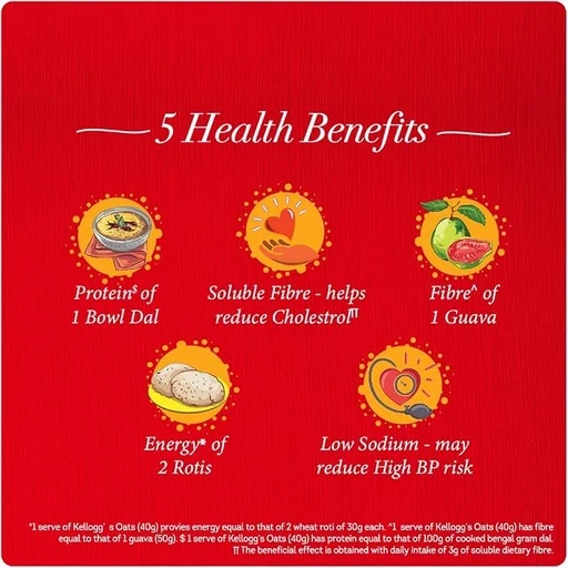 Kellogg's Rolled Oats High Protein Fibre Low Sodium 900g