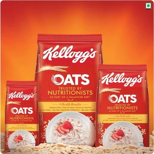 Kellogg's Rolled Oats High Protein Fibre Low Sodium 900g