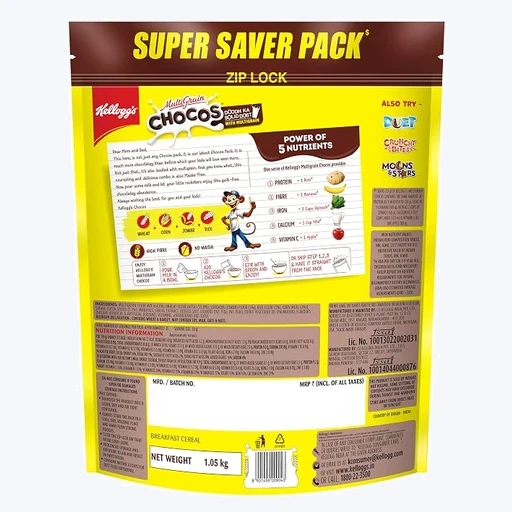 Kellogg's Multigrain Chocos, 1.05kg, No Maida