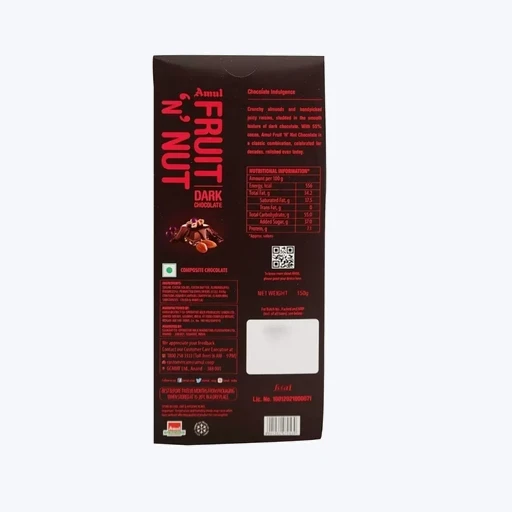 Amul Fruit N Nut Dark Chocolate