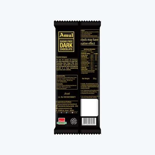 Amul Sugar Free Dark Chocolate