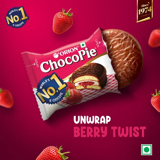 Orion ChocoPie Real Strawberry Flavour 6pcs Pack