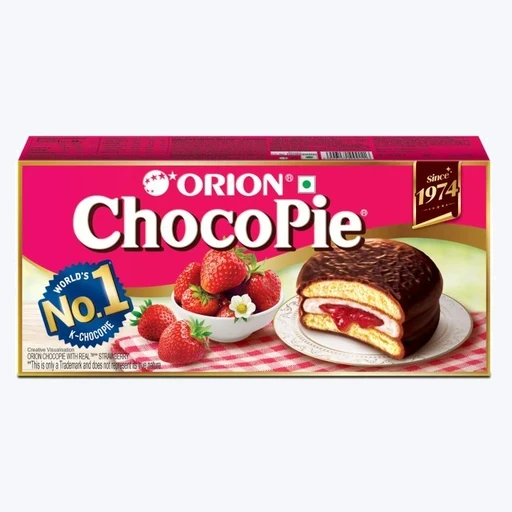 Orion ChocoPie Real Strawberry Flavour 6pcs Pack