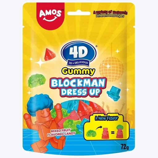 Amos 4D Gummy Blockman Dressup