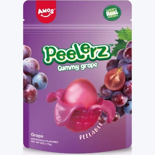 Amos Peelerz Gummy Grape Brust