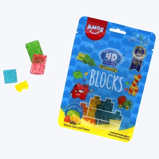 Amos 4D Gummy Blocks Mixed Fruit