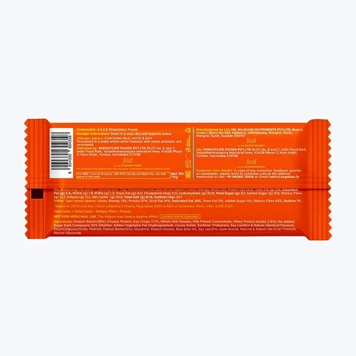 Yogabar Power Up 20g Protein Bar Choco Peanut Butter