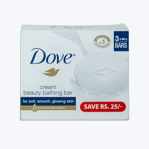 Dove Cream Beauty Bathing Bar(100Gm *3)