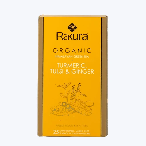 Rakura Turmeric Tulsi & Ginger 25Tea Bags