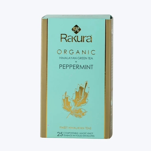 Rakura Peppermint Green Tea 25 Tea Bags