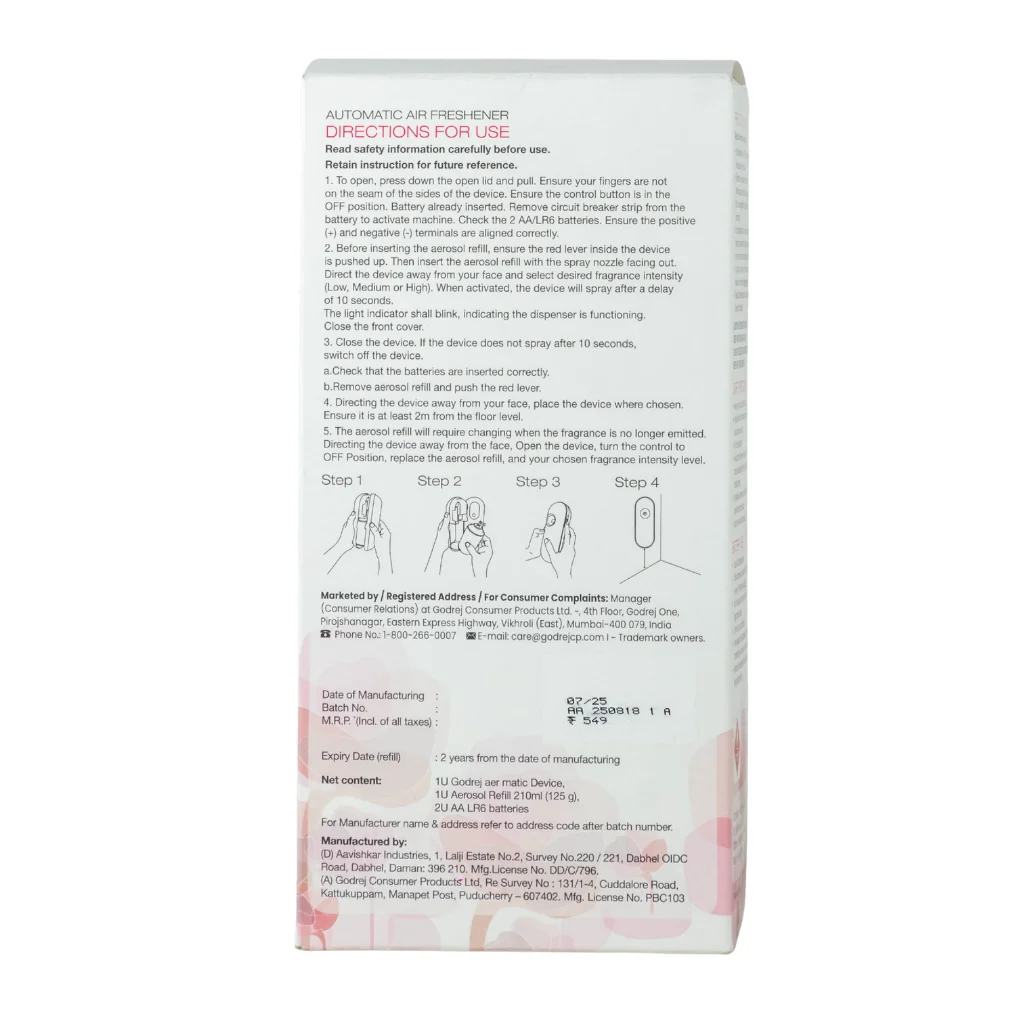 Godrej Aer Matic Petal Petal Crush Pink 1U+1U+2U