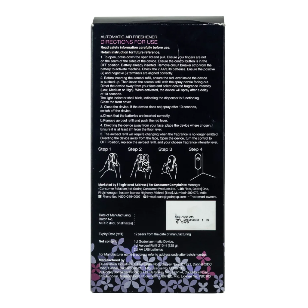 Godrej Aer Matic Voilet Spray 1U+1U+2U