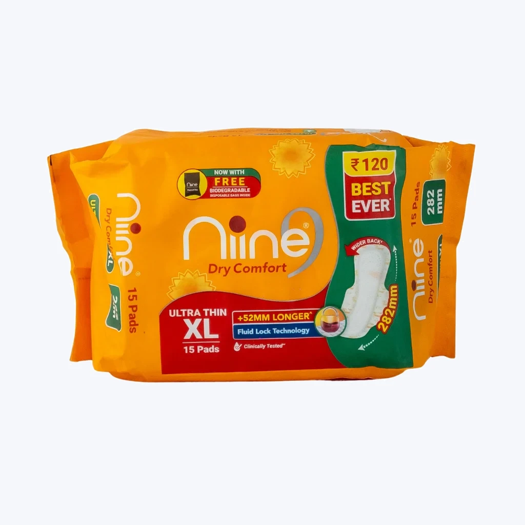 Nine Dry Comfort 282Mm 15Pads Xl
