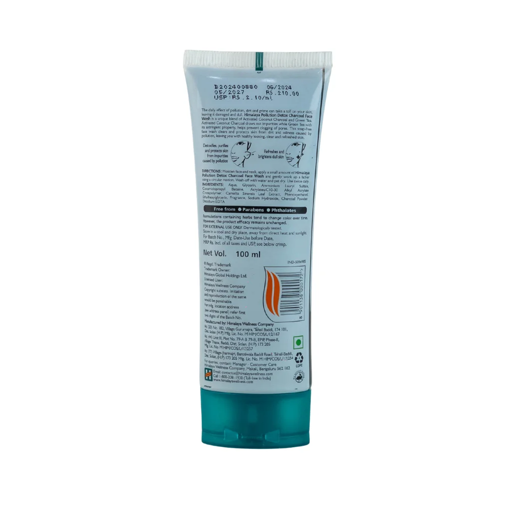 Himalaya Pollution Detox Charcoal Face Wash