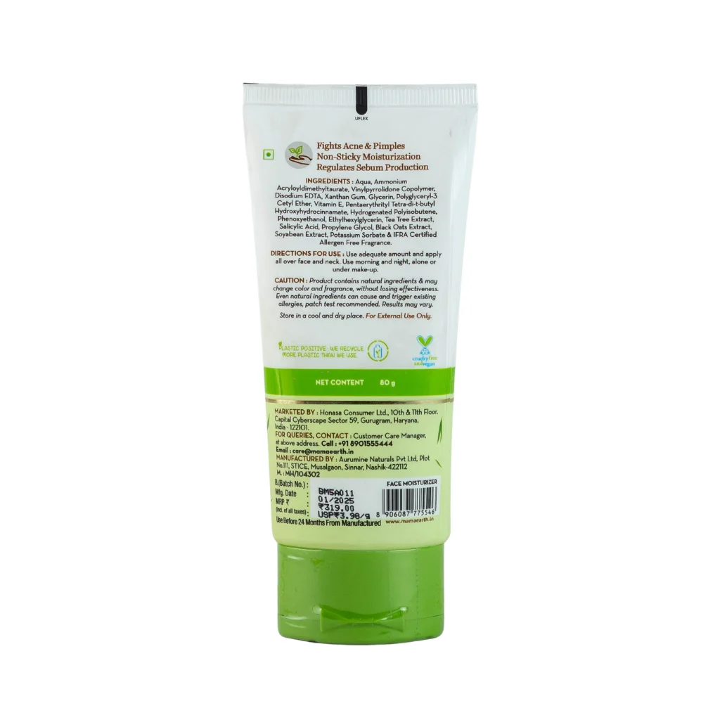 Mamaearth Tea Tree Oil-Free Face Moisturizer