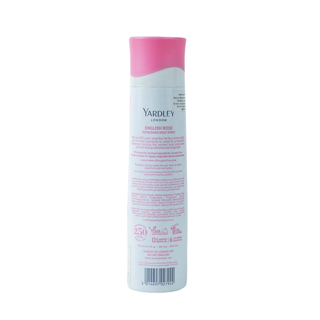 Yardley London English Rose Body Spray