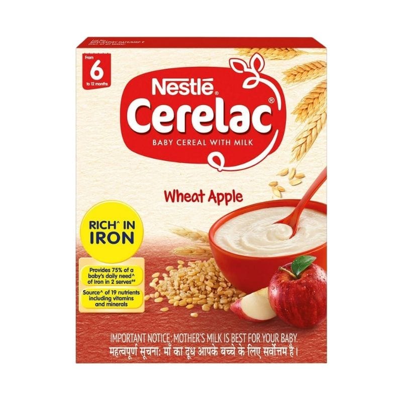 Nestle Cerelac Wheat Apple 6-24 Month