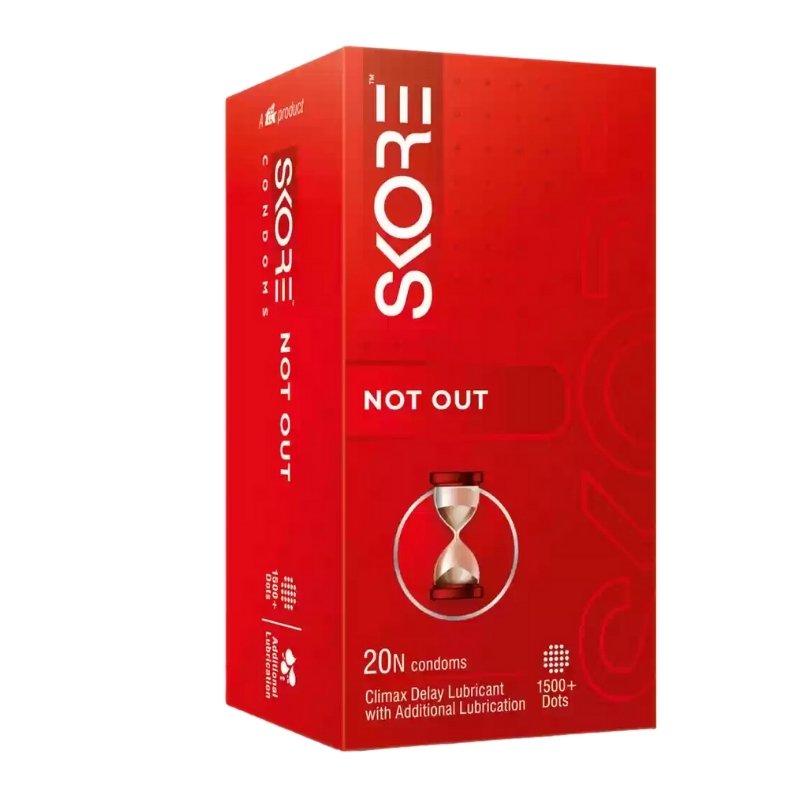 Skore Not Out Condoms 20'S